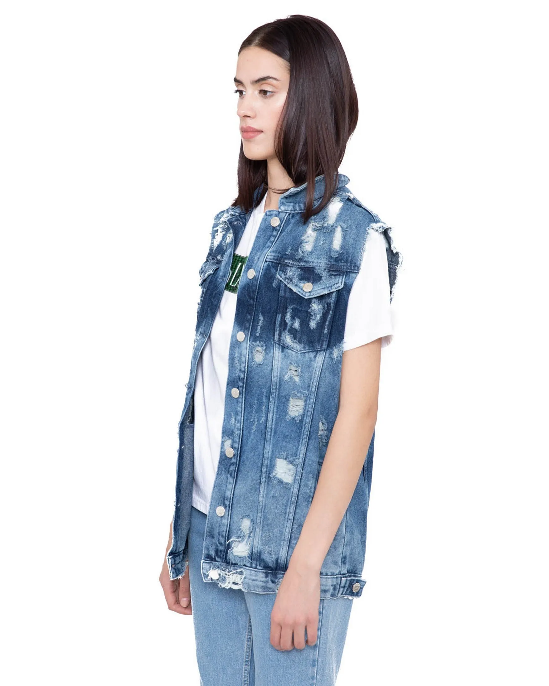 Denim gilet MOA