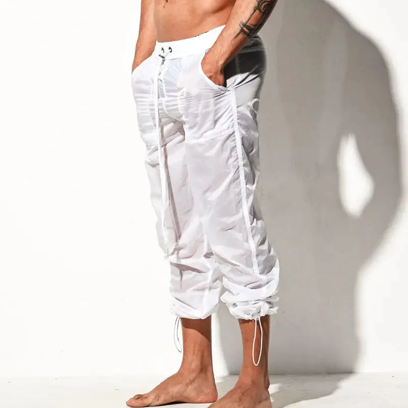 DESMIIT Mens Transparent Pants