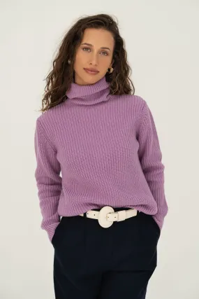 Edith Llilac Recycled Jumper