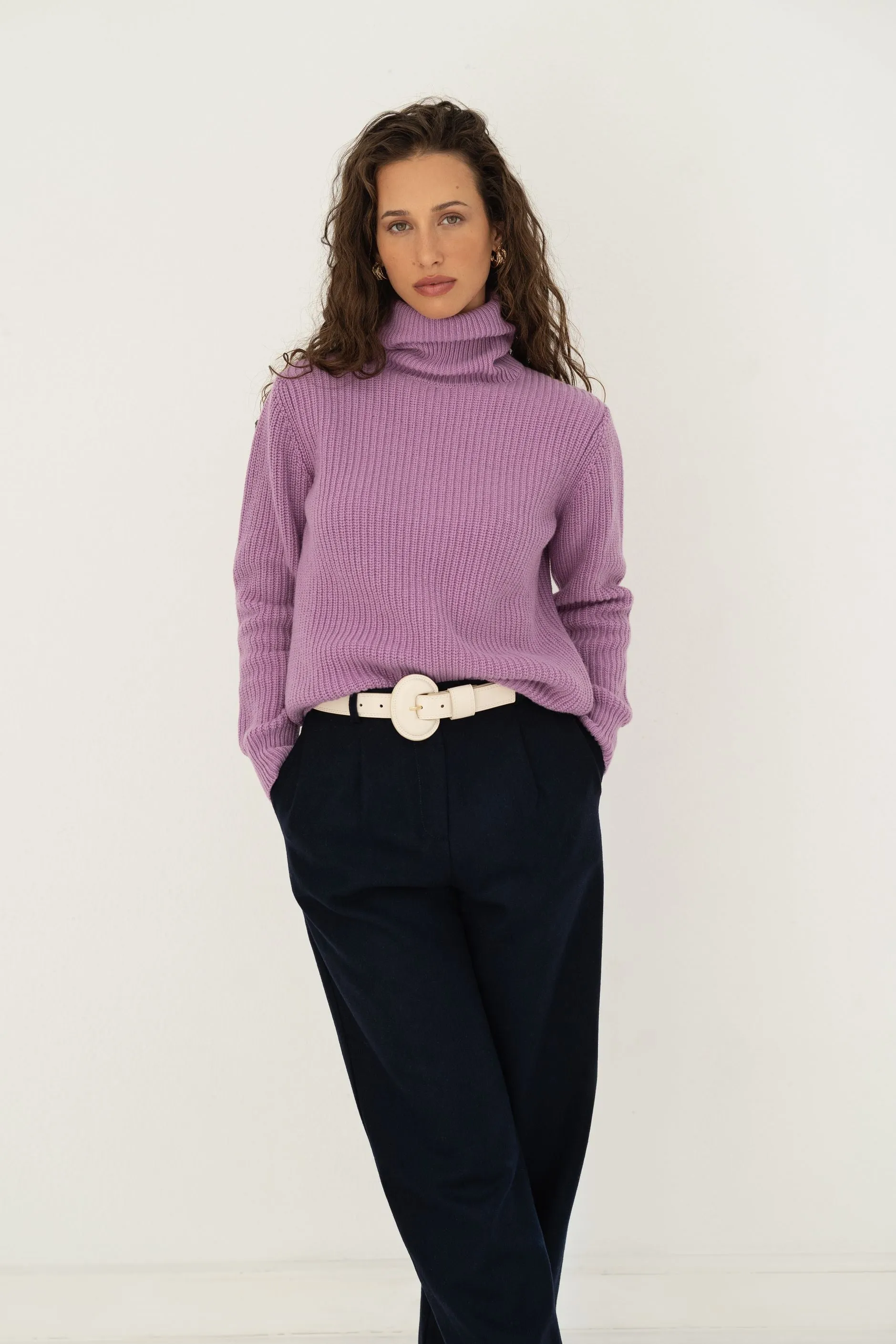 Edith Llilac Recycled Jumper