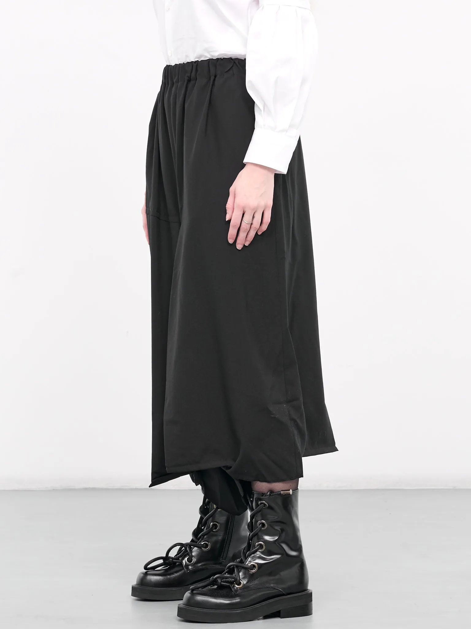 Elasticated Drape Trousers (GM-P003-BLACK)