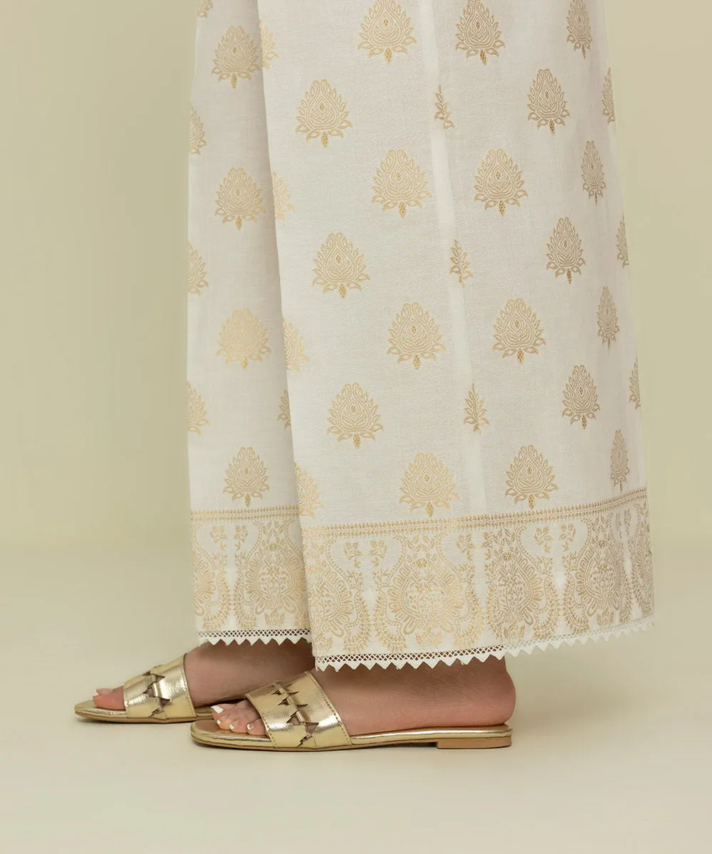 Embroidered Jacquard Culottes