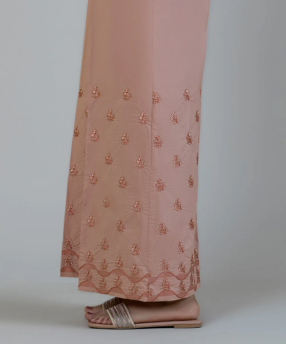 Embroidered Poplin Culottes