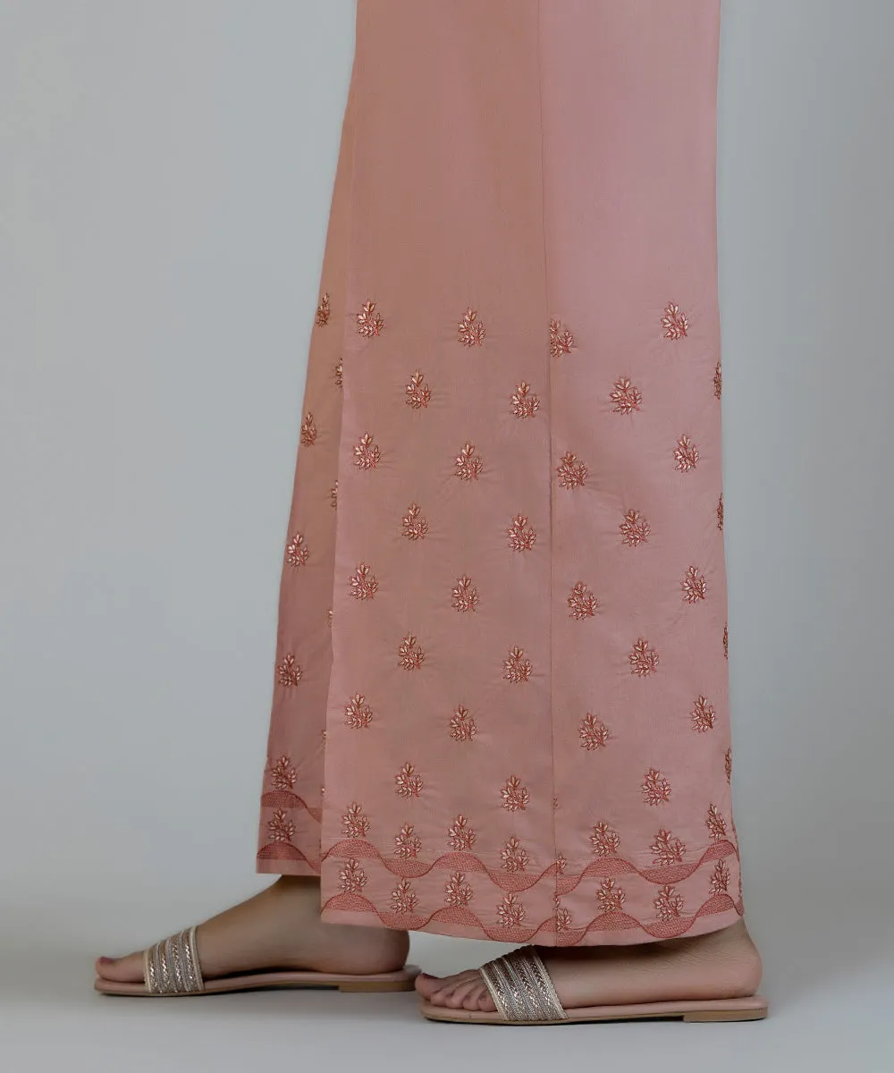 Embroidered Poplin Culottes