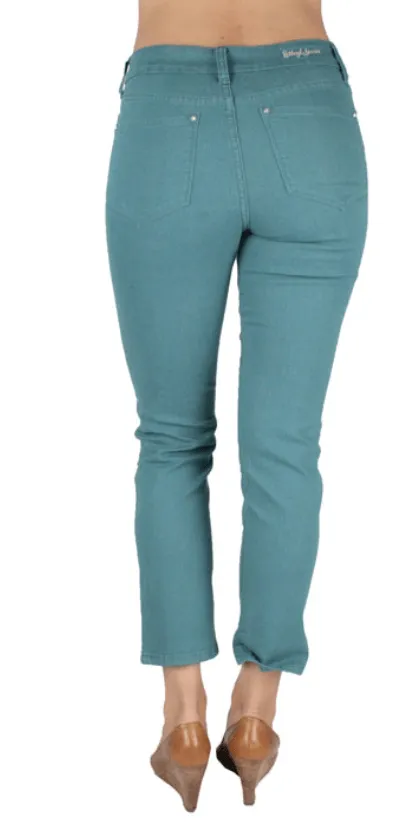 Ethyl Skinny Ankle Pants in Teal K359TEAL