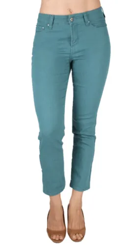 Ethyl Skinny Ankle Pants in Teal K359TEAL