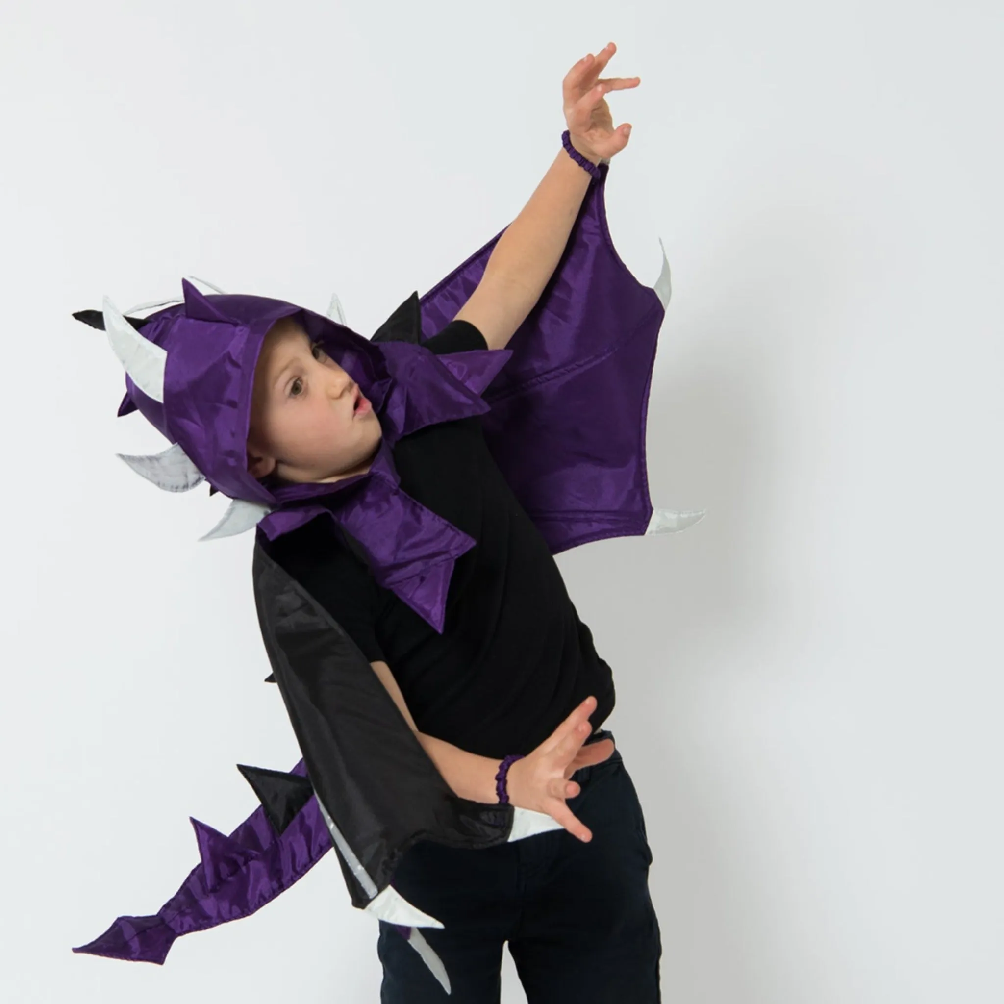 Fire Dragon Cape Purple/Black