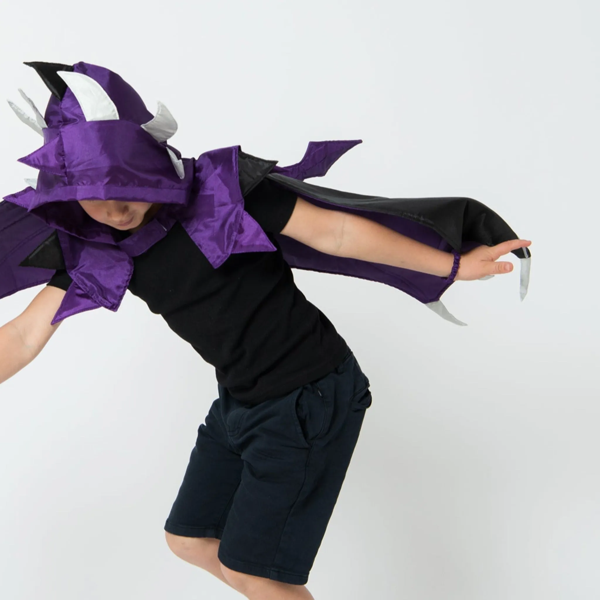 Fire Dragon Cape Purple/Black