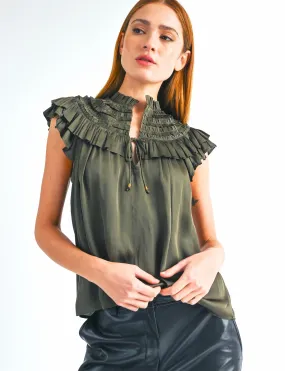 Freya Top, Olive