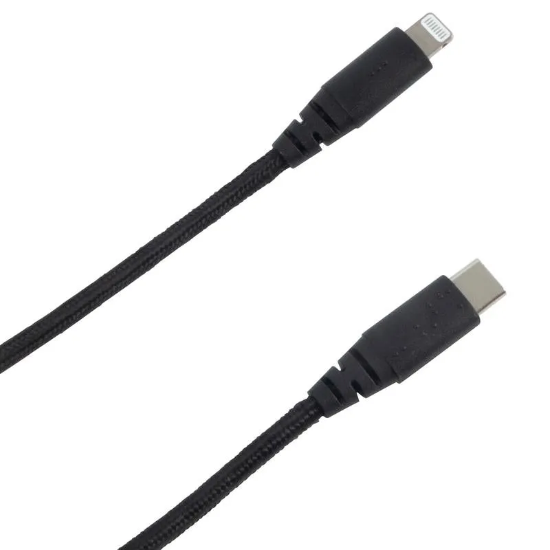 Fusebox Lightning to USB-C Cable 6 ft. Black