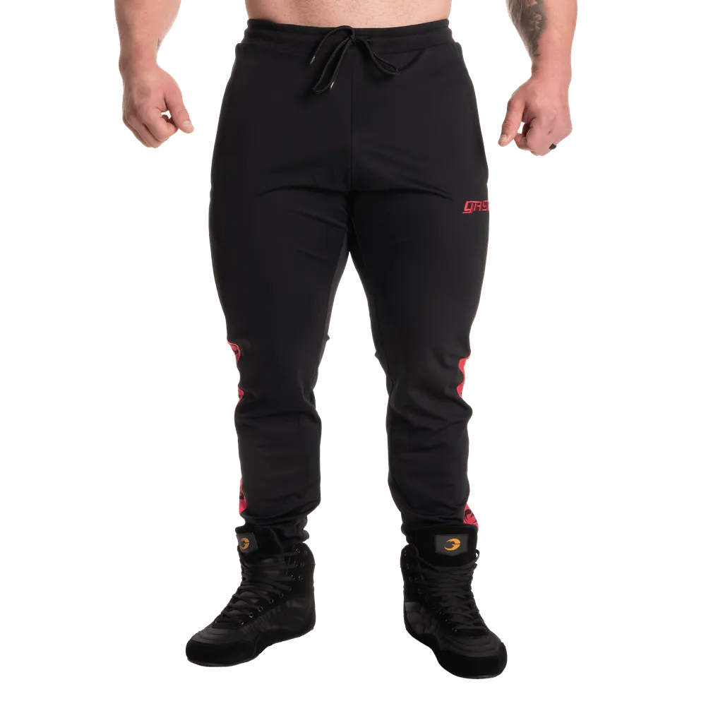 GASP Track Suit Pants - Black/Red