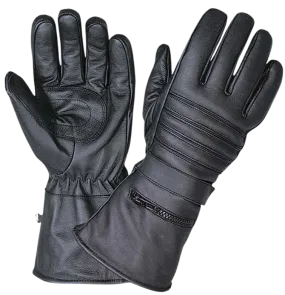 Gauntlet Leather Riding Gloves