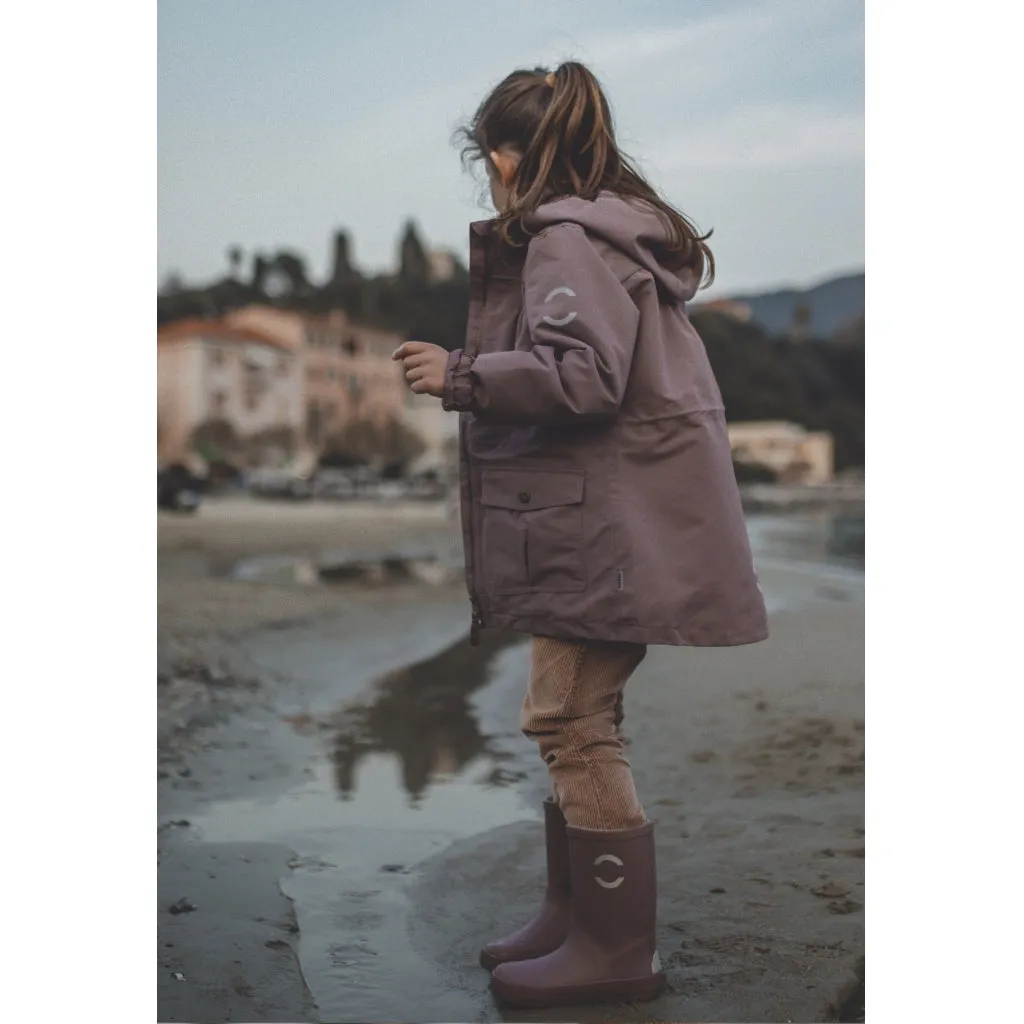 Girl Summer Jacket with Recycled material - Twilight Mauve