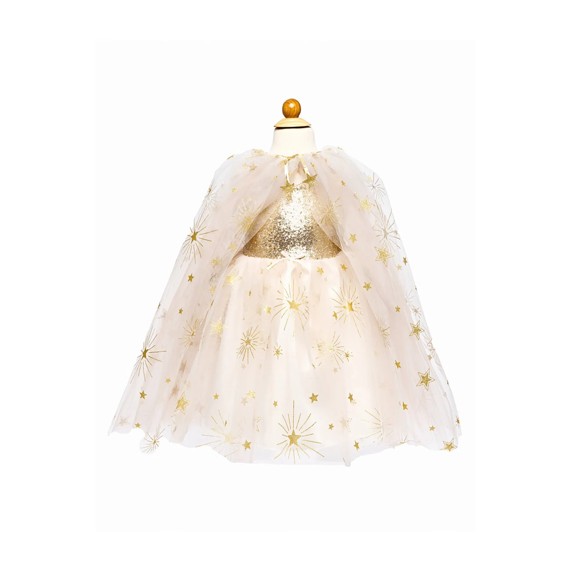 Gold Glam Party Cape for Kids