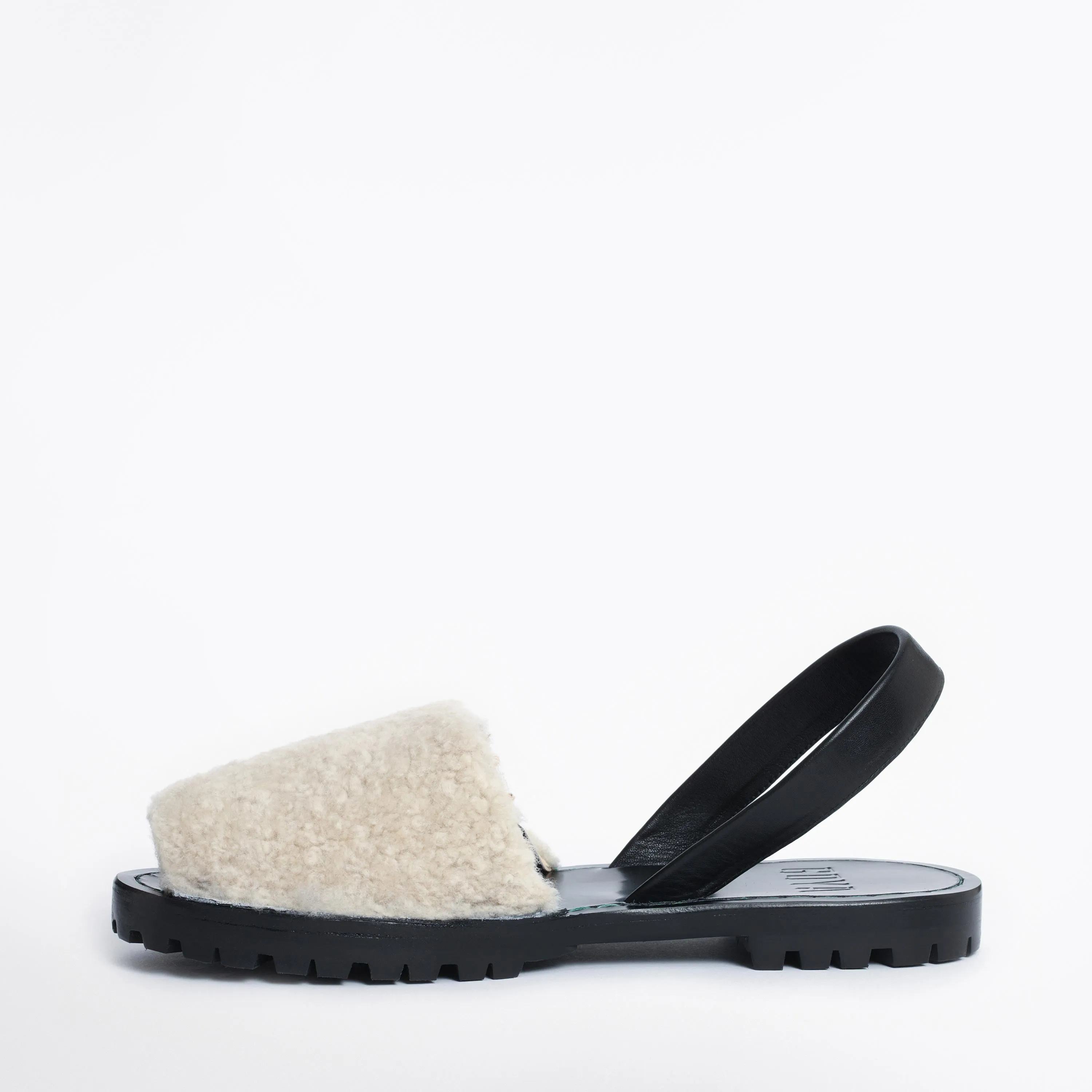 GOYA Crudo Shearling Sandals