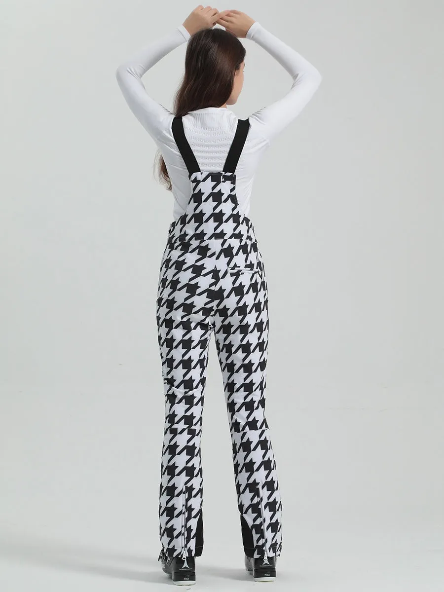 Houndstooth Slim Fit Jopette Ski Pants