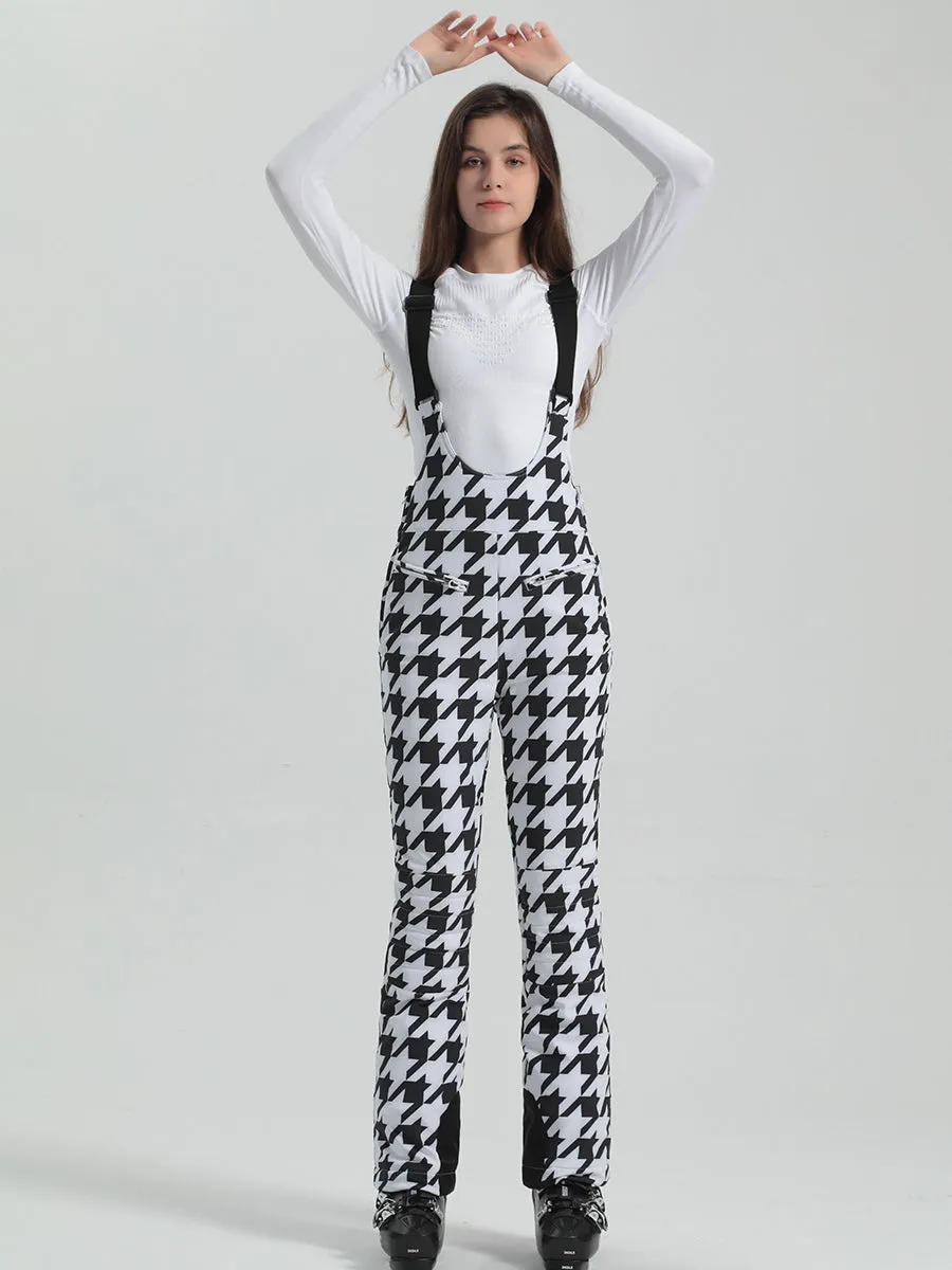 Houndstooth Slim Fit Jopette Ski Pants