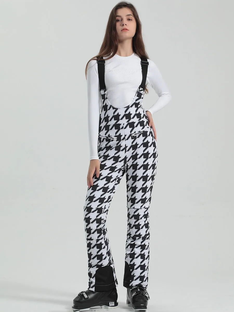 Houndstooth Slim Fit Jopette Ski Pants