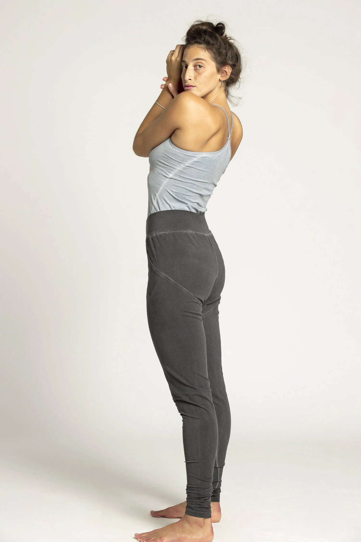 I'mPerfect Stonewash Extra Long Slouchy Pants 35%off