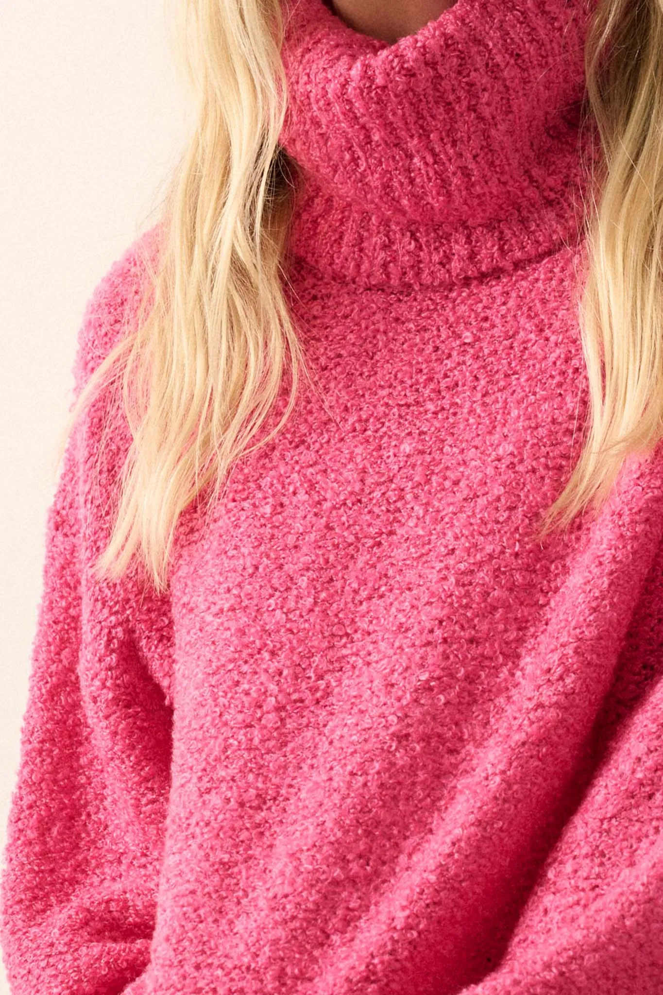 In My Feelings Textured Knit Turtleneck Sweater