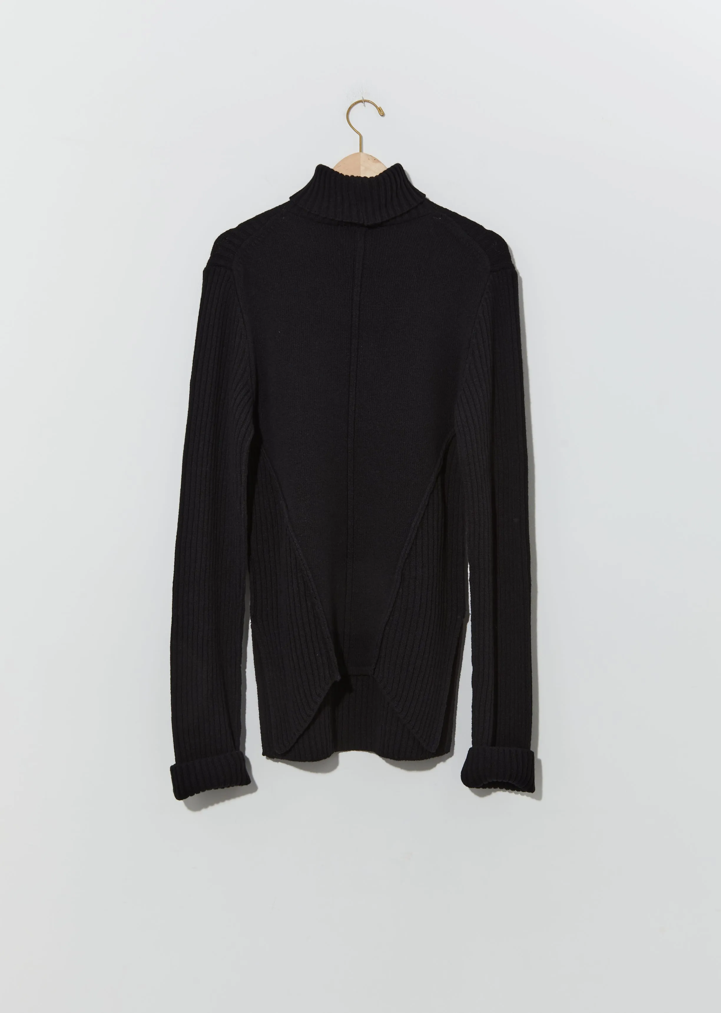 Irek Knitted Turtleneck — Black