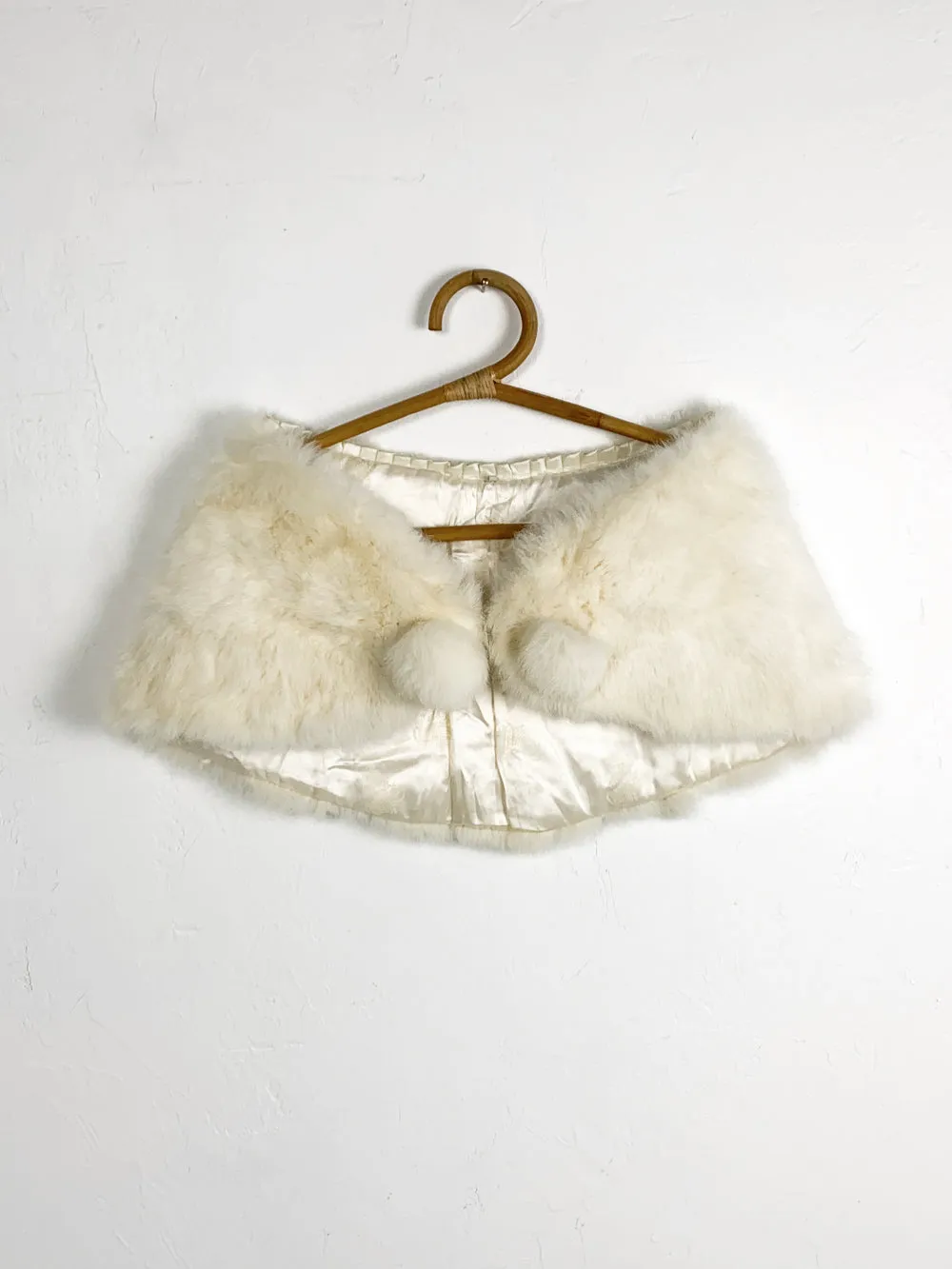 Ivory Fur Shrug