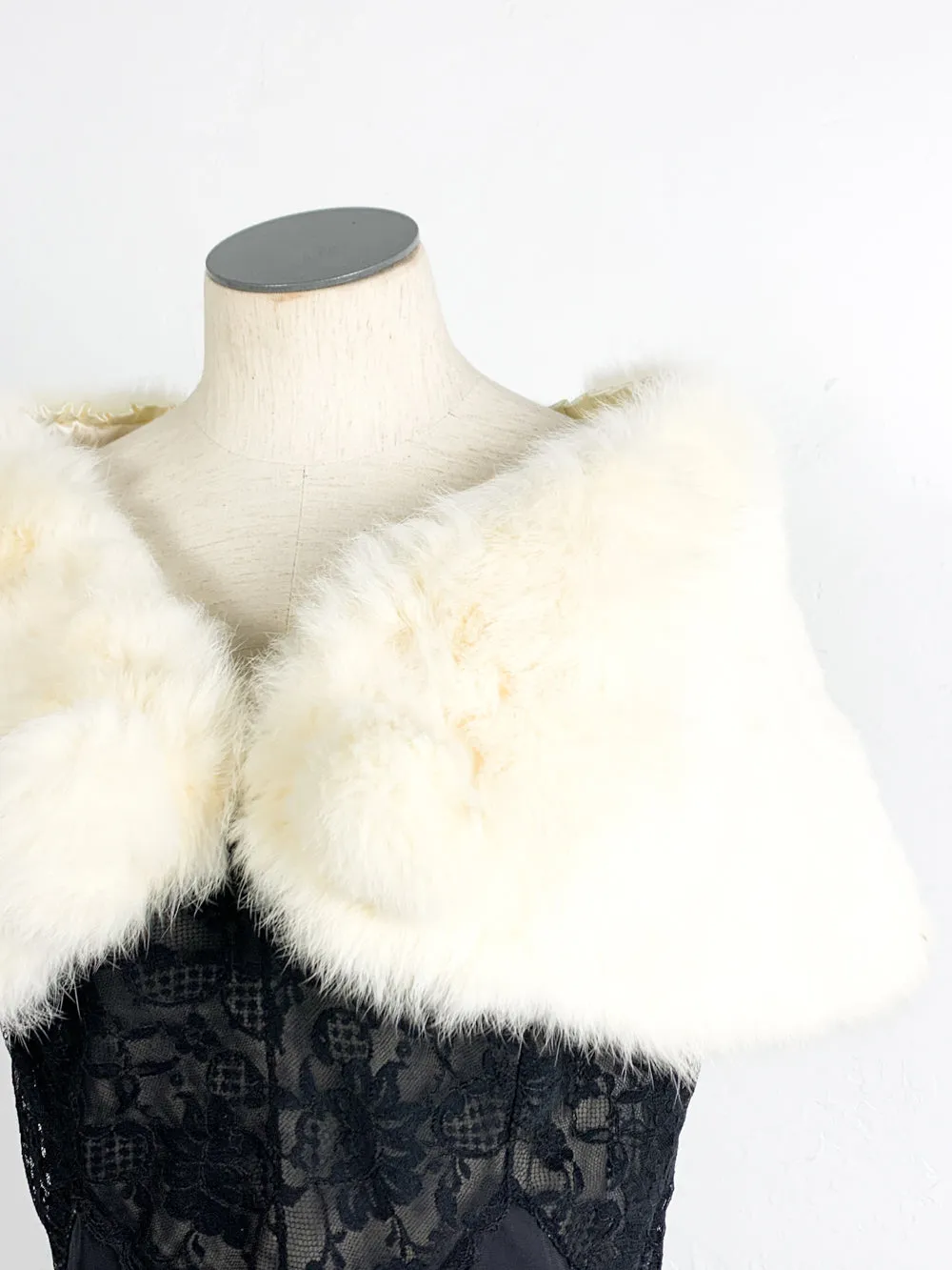 Ivory Fur Shrug