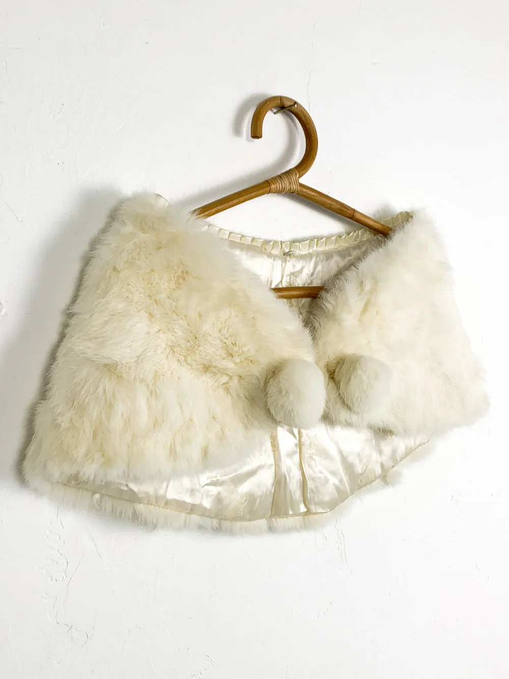 Ivory Fur Shrug