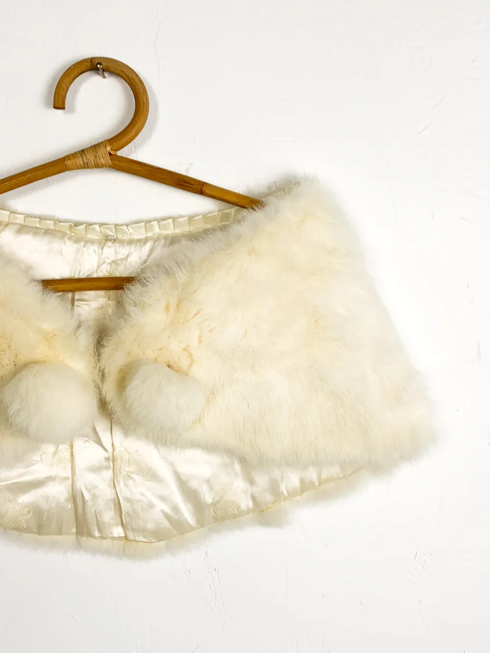 Ivory Fur Shrug