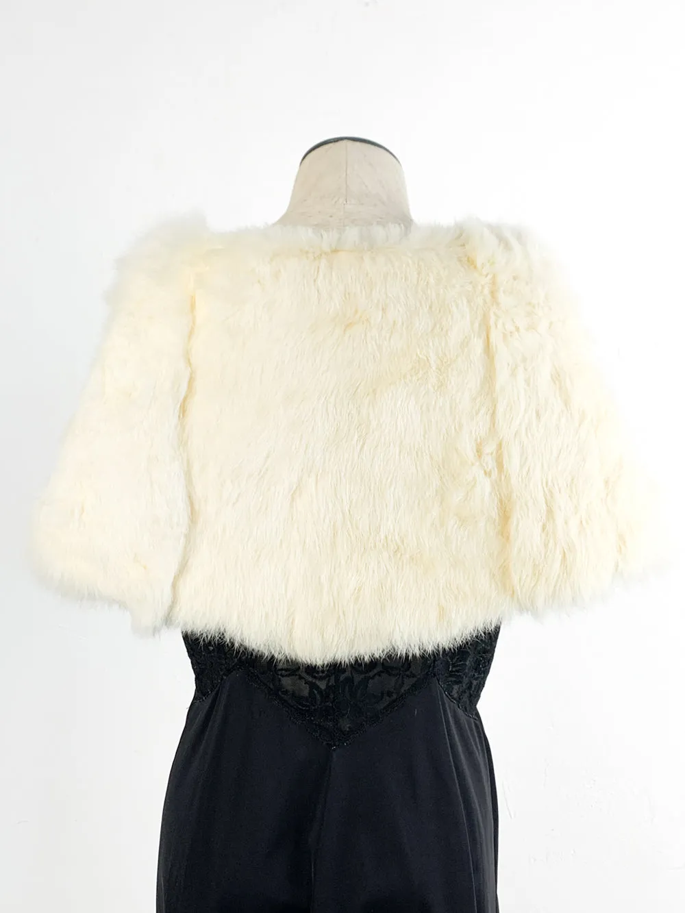 Ivory Fur Shrug