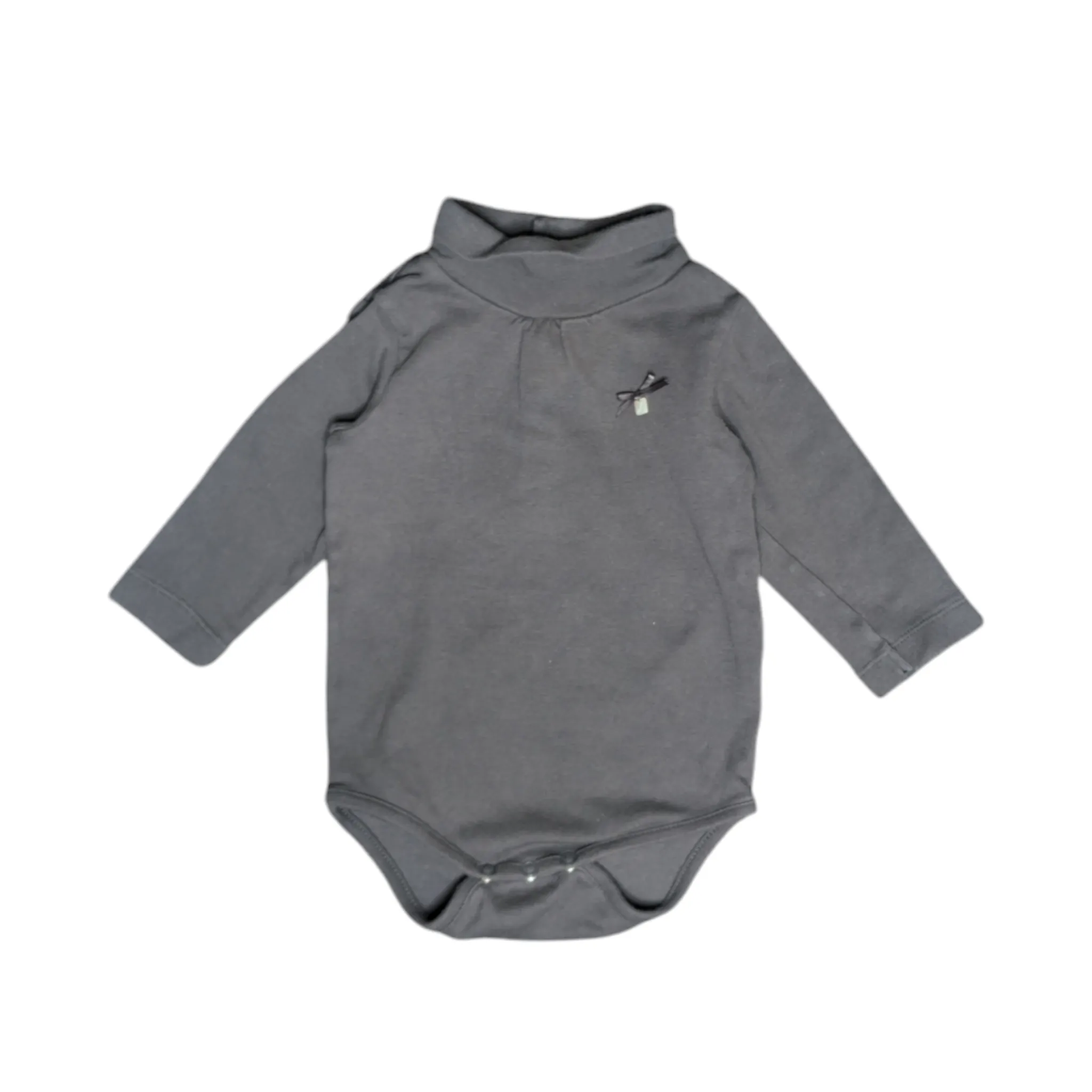 Jacadi Turtleneck Bodysuit - Grey