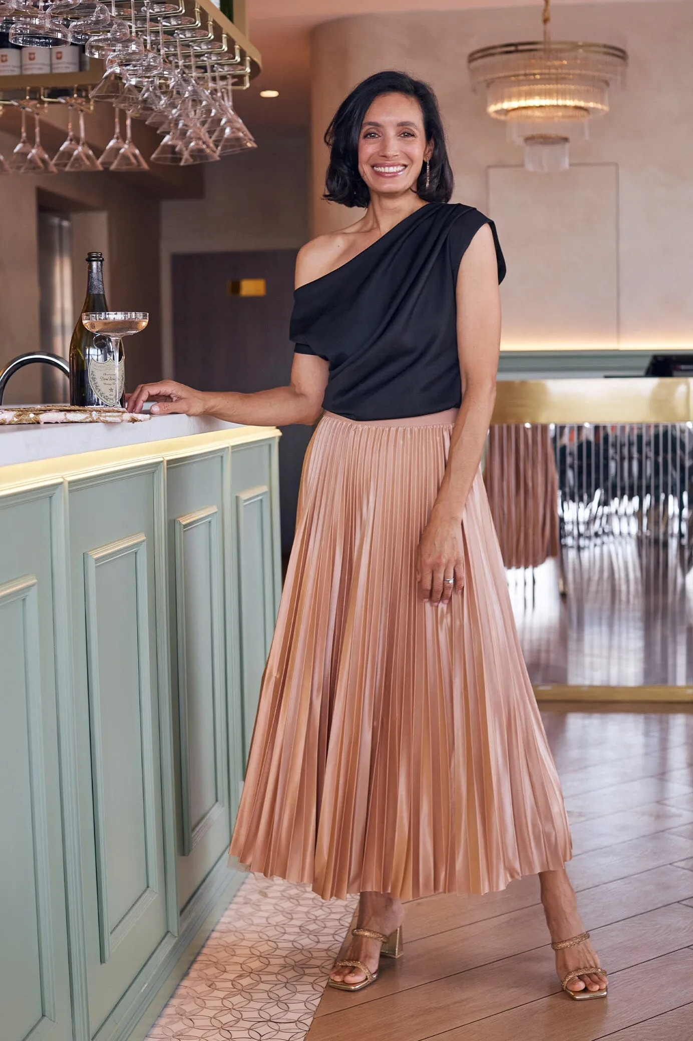 Jemma Reversible Skirt Champagne