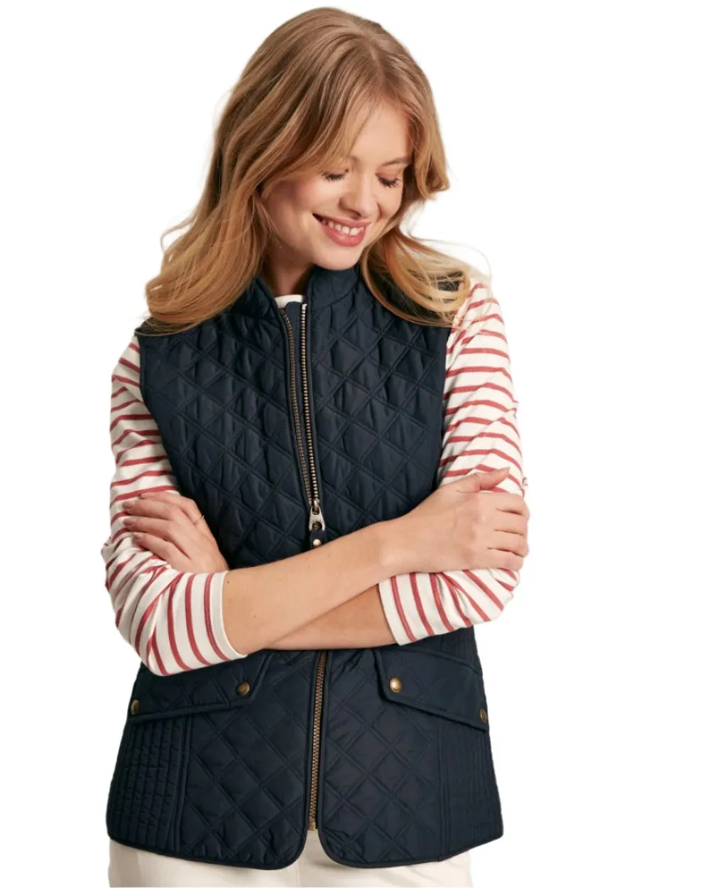 Joules Minx Showerproof Diamond Quilted Gilet