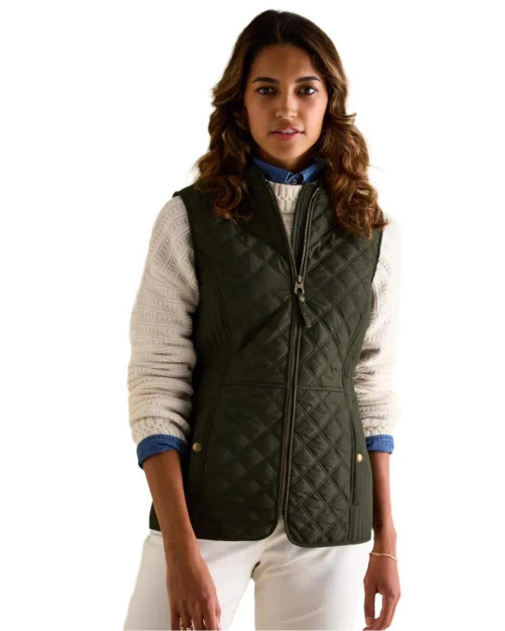 Joules Minx Showerproof Diamond Quilted Gilet