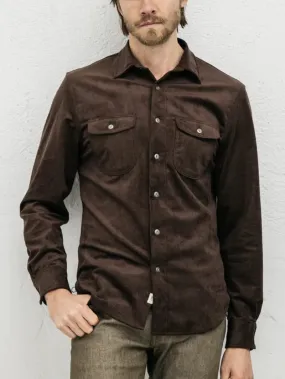 Kato by Hiroshi Kato Brace Northwest Brown Velour Black Shirt