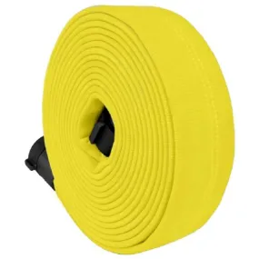 Key Fire Hose DP15 ECO-10 Lightweight Rubber Attack Hose, Double Jacket, 1.5" Size, 100' Section, Yellow, 1 Each