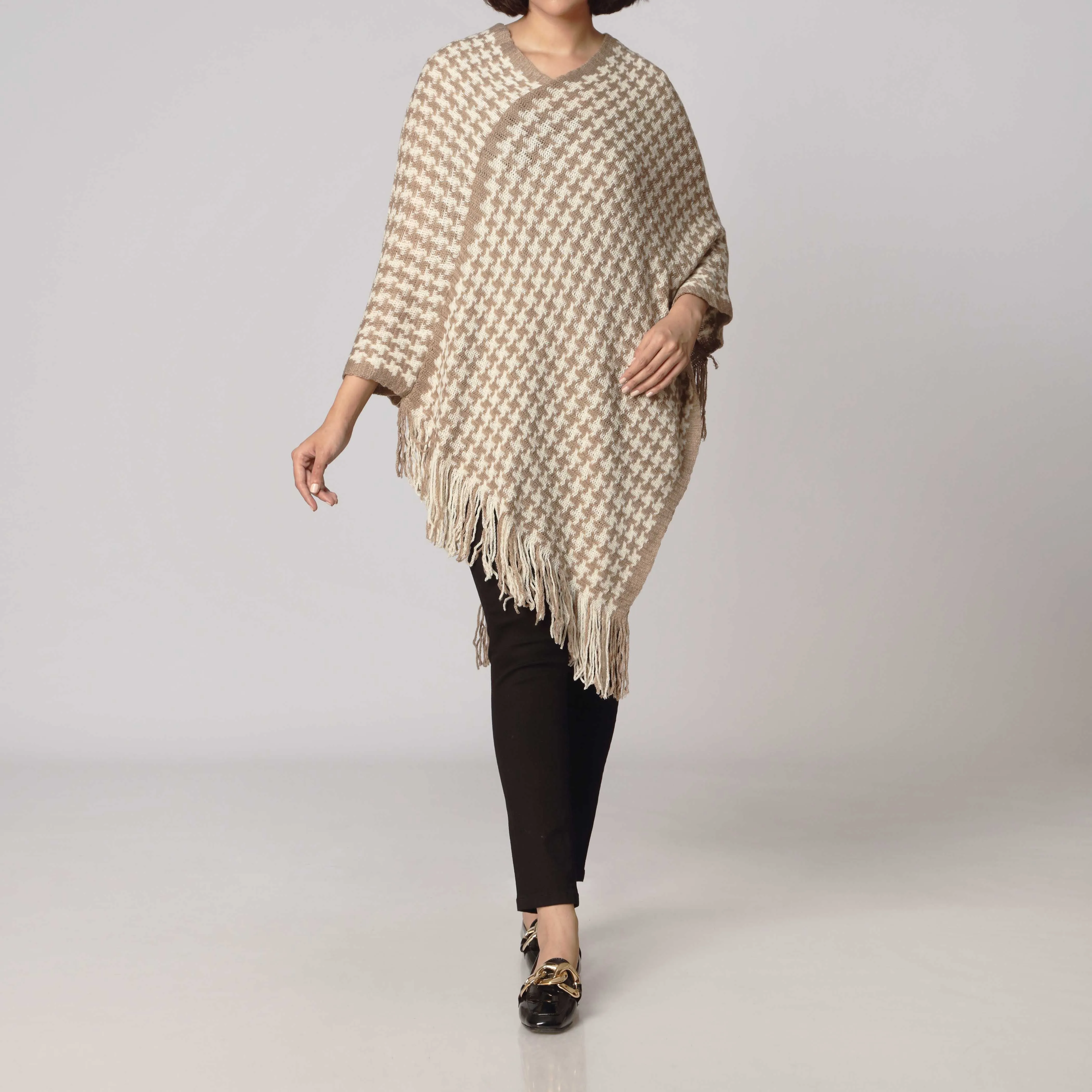 Khaki Cape Shawl PW2808