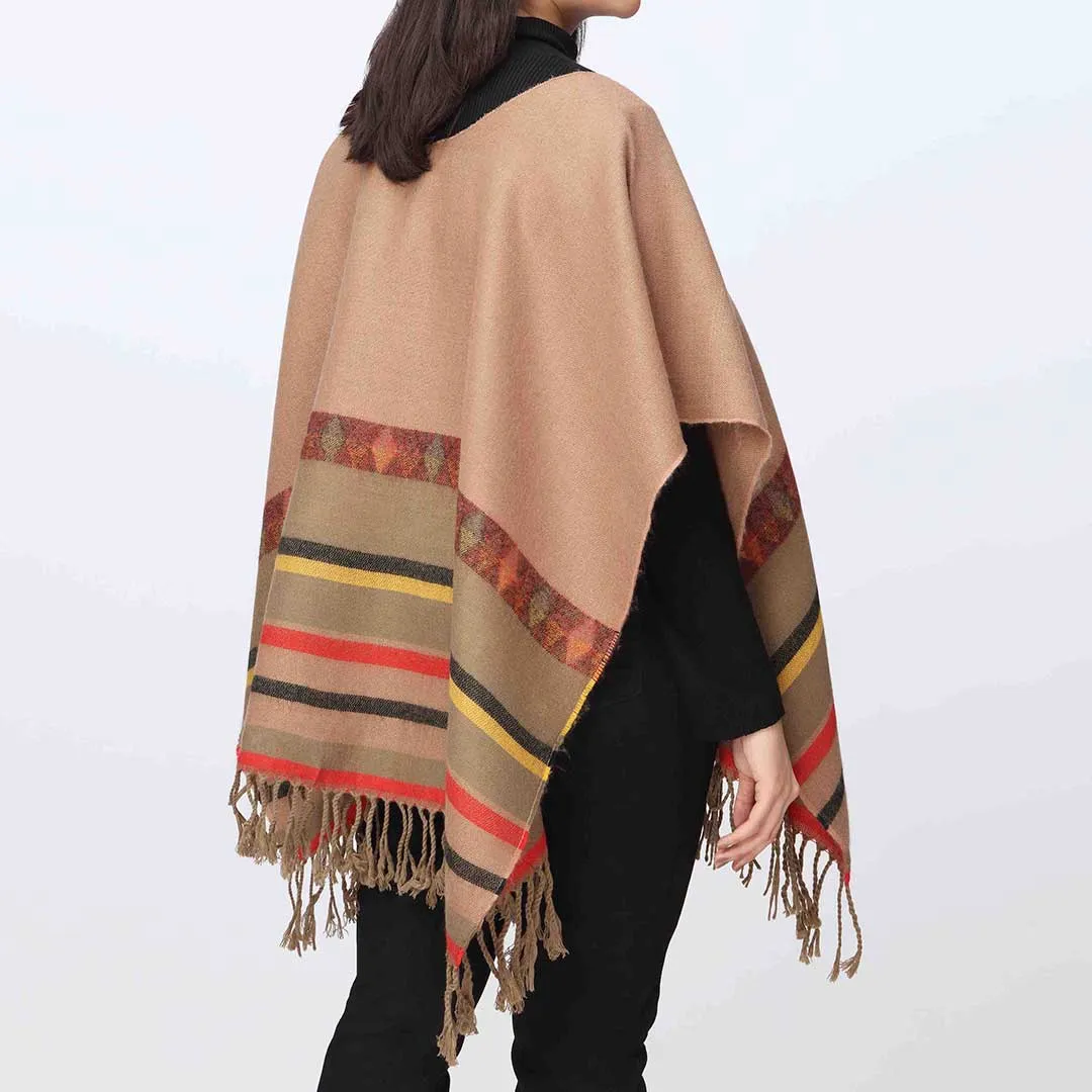 Khaki Cape Shawl PW3877