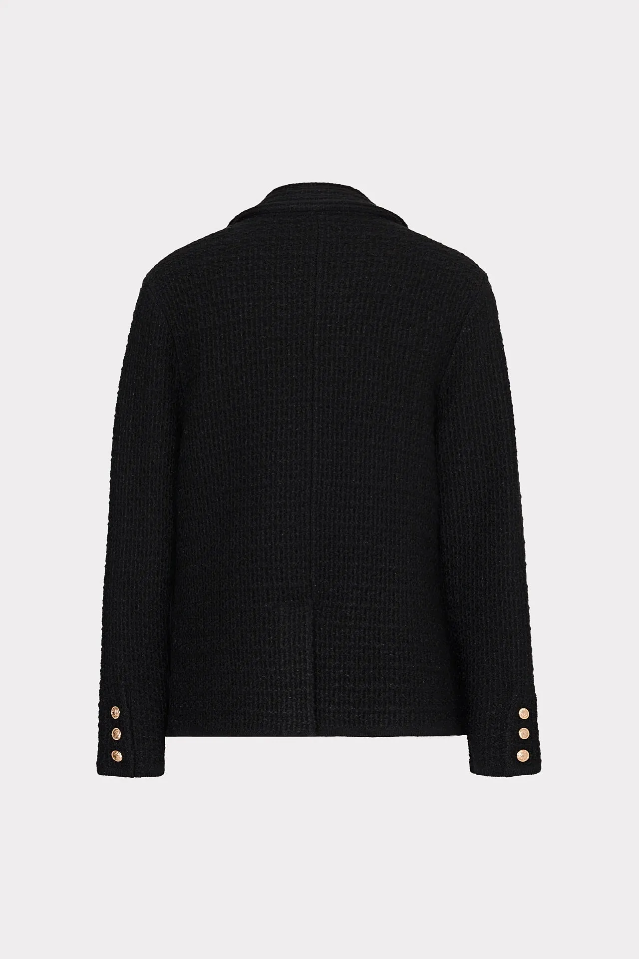 Kimmie Textured Knit Blazer - Black