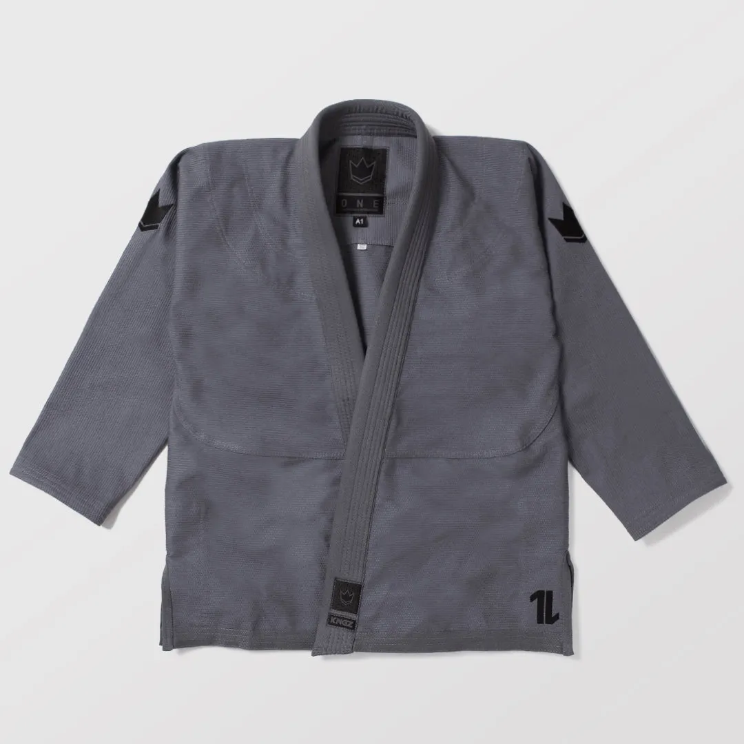 Kingz The ONE Jiu Jitsu Gi - Grey - FREE White Belt