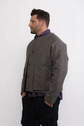 Lauris Brimmers Jacket - Grey and Pink