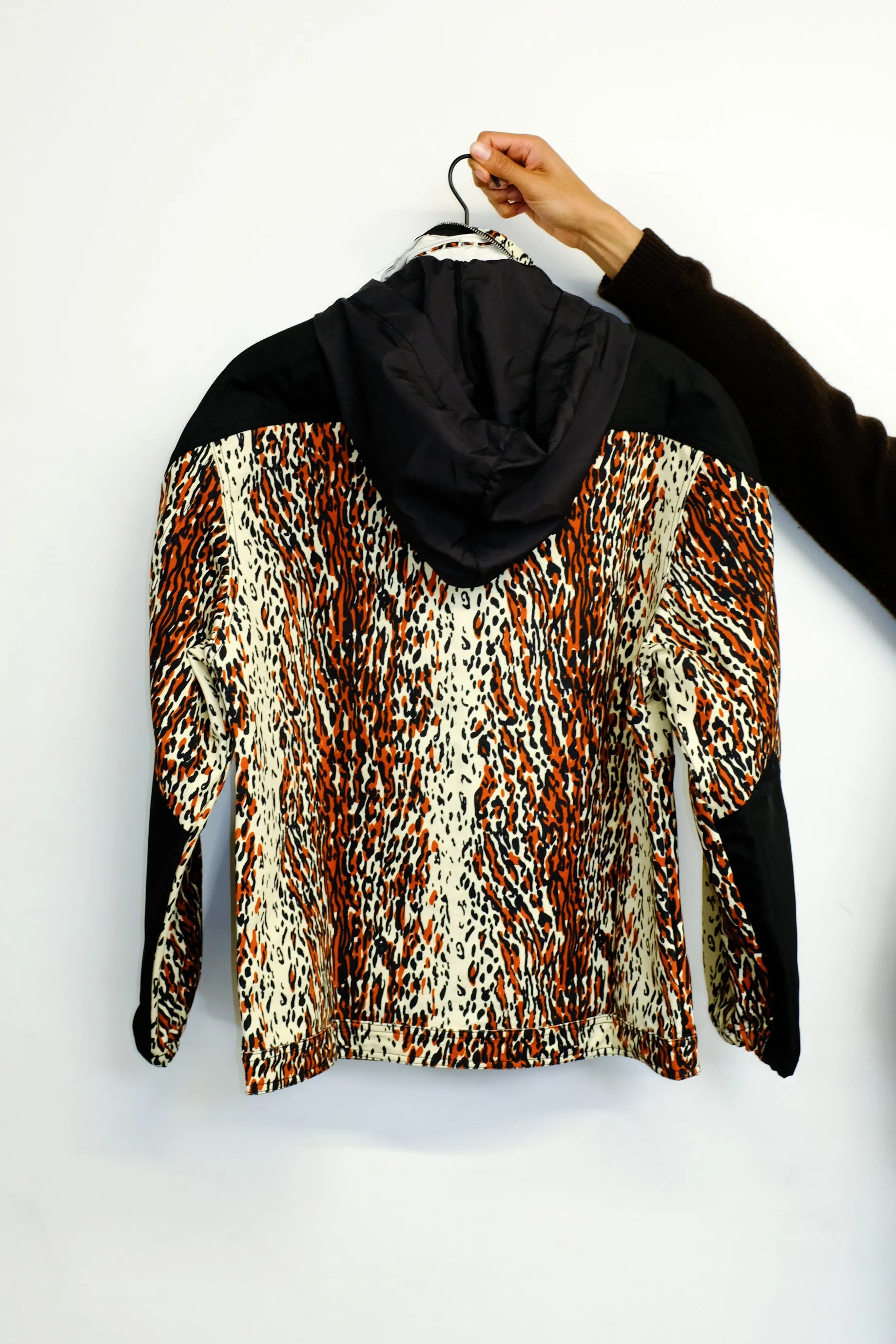 Leopard Print Canvas Action Jacket