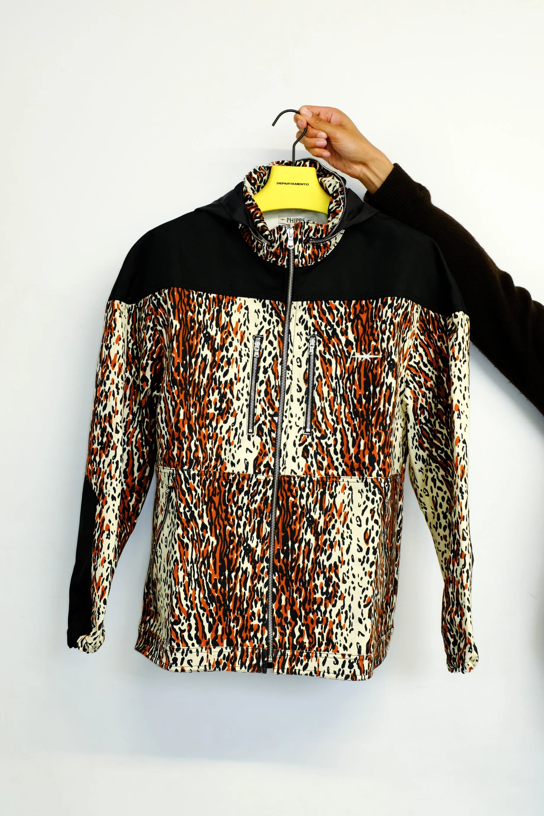 Leopard Print Canvas Action Jacket