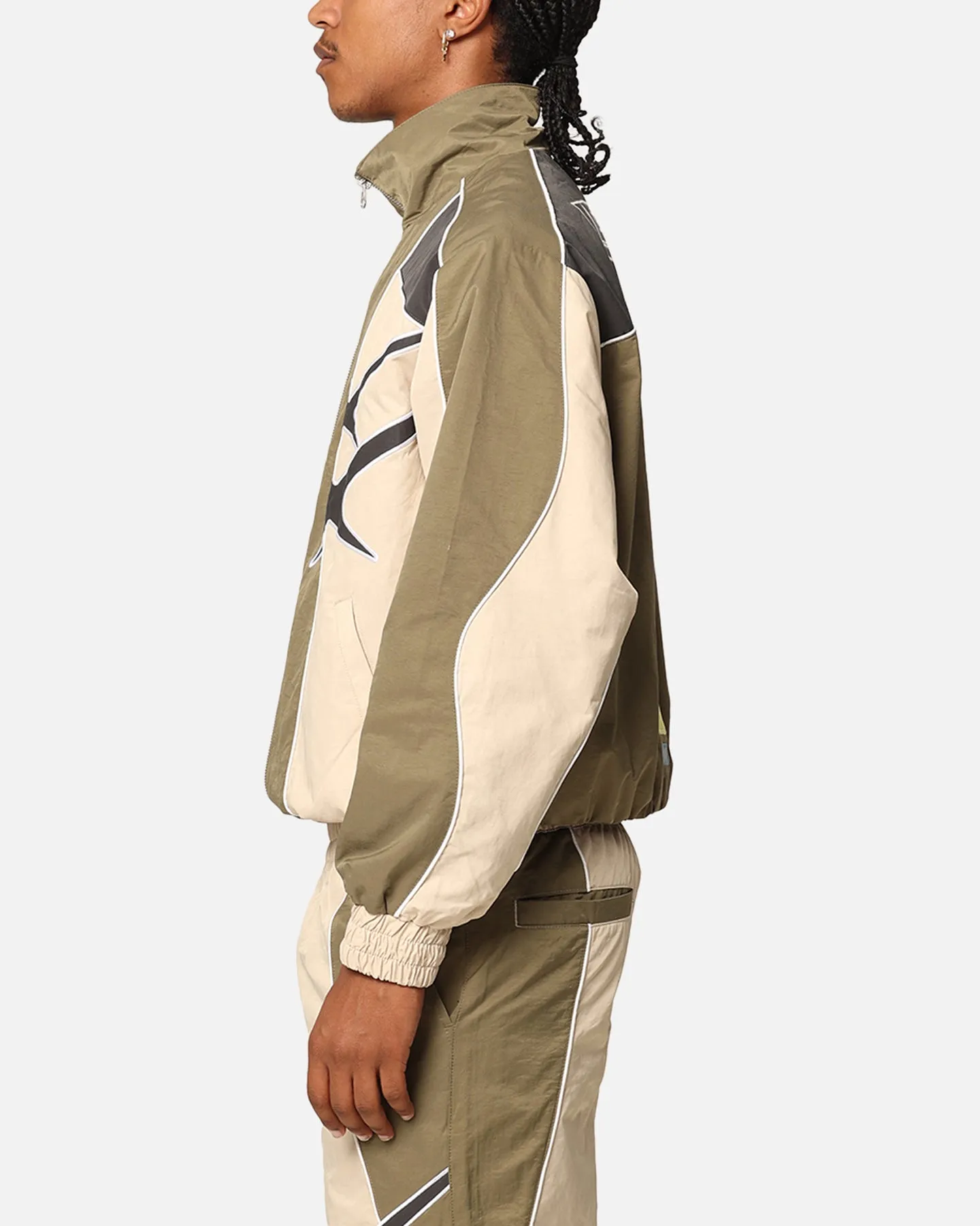 Loiter Paradise Track Jacket Stone/Khaki