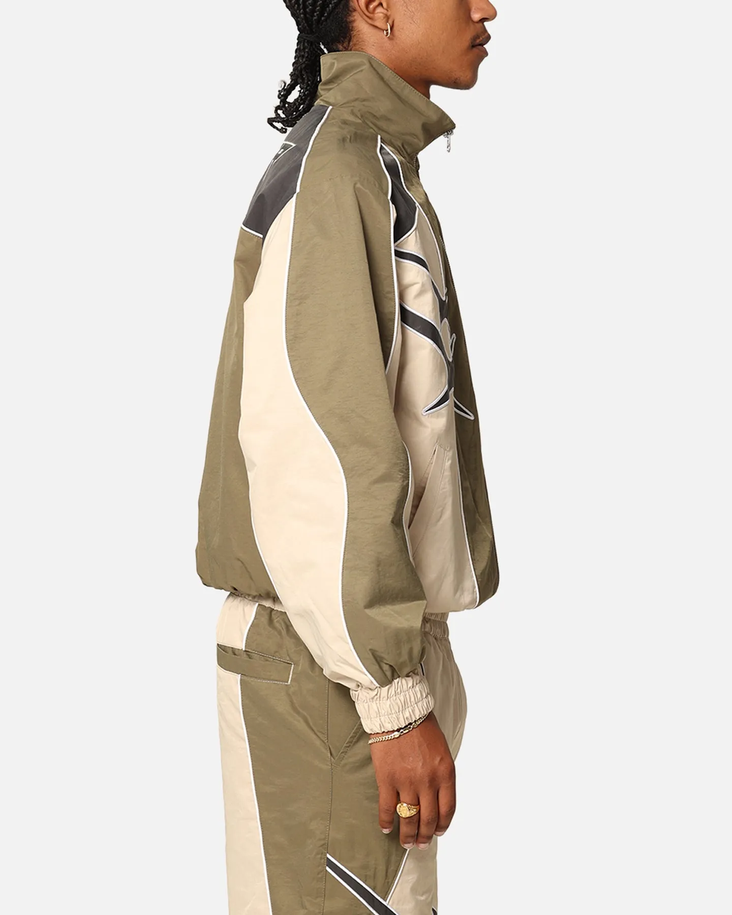 Loiter Paradise Track Jacket Stone/Khaki