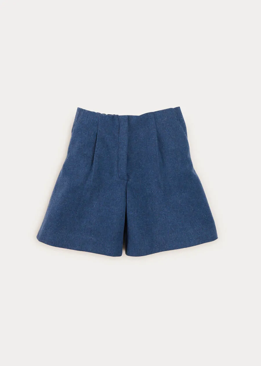 Long Line Culottes In Blue (4-10yrs)