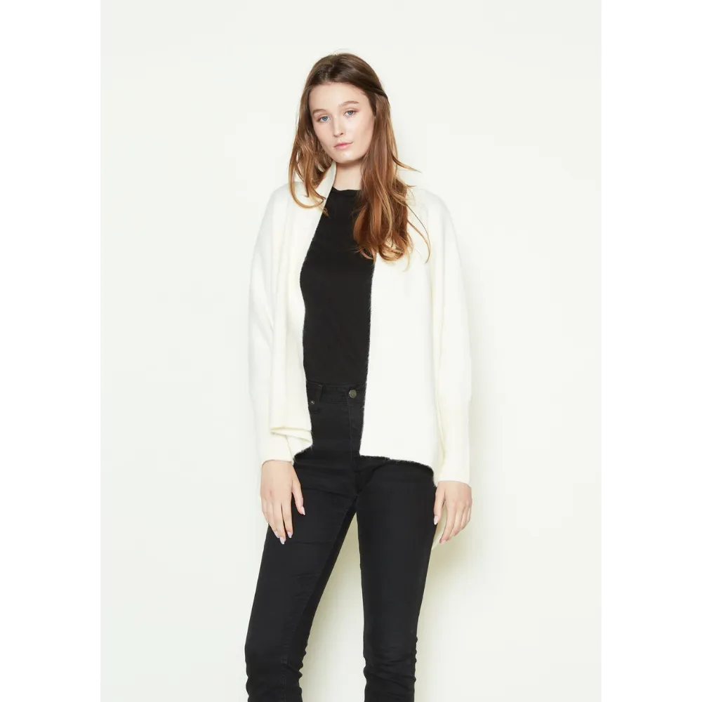 Look By M Basic Cape Ivory Cardigan (Women's)