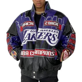 LOS ANGELES LAKERS 2001 CHAMPIONSHIP GENUINE LEATHER JACKET