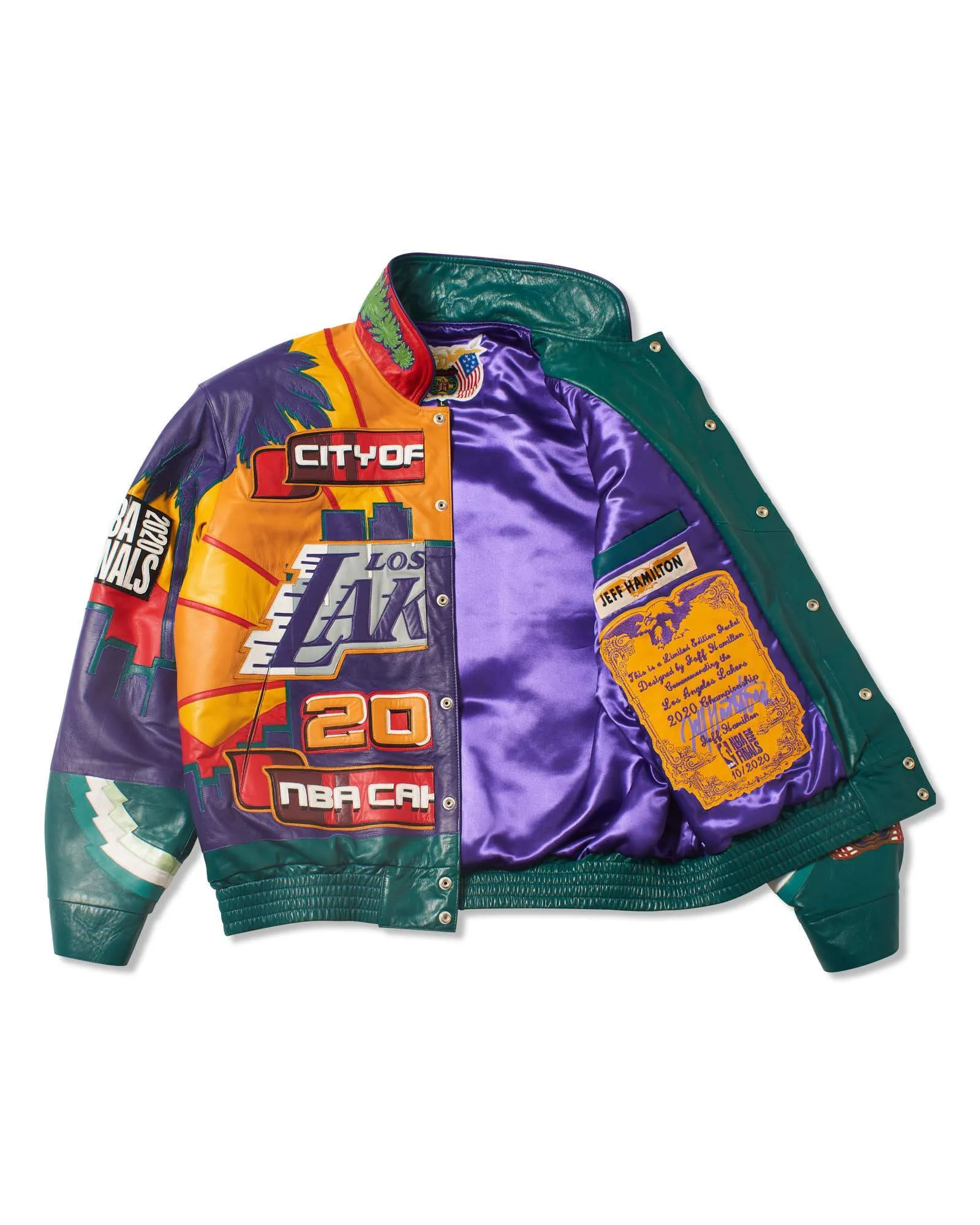 LOS ANGELES LAKERS 2020 CHAMPIONSHIP GENUINE LEATHER JACKET