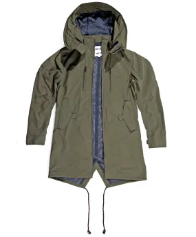 <A 000a001y7f> Fungolia Parka Jacket (Military Green/Navy blue)